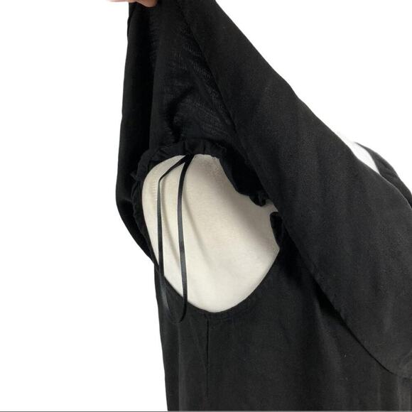 NWT Zara Bardot Off The Shoulder Short Frilled Minimalist Romper in Black XS - Picture 10 of 14